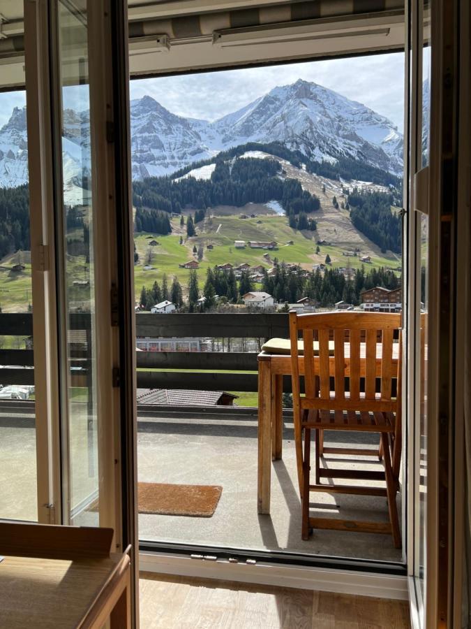 Schönes 2-zimmer Mit Grossem Balkon Und Bergpanorama - 400m Von Talstation Sillerenbahn Adelboden
